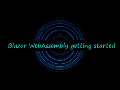 Blazor WebAssembly  getting started