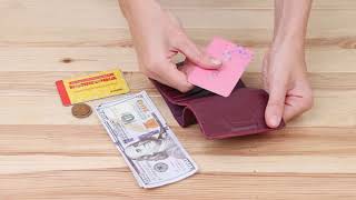 Шкіряне жіноче портмоне Grande Pelle 11518 бордове