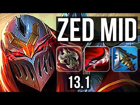 ZED vs SYNDRA (MID) | 11 solo kills, Quadra, 1500+ games, Legendary, 17/3/3 | EUW Master | 13.1