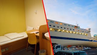 The finest single room on a night sleeper ferry 🚢🛌 13 hours traveling alone [Fukuoka → Osaka]