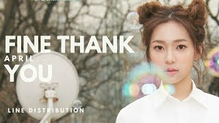 에이프릴 APRIL - FINE THANK YOU|| Line Distribution