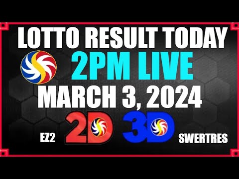 Lotto Result Today 2pm March 3 2024 Ez2 Swertres Result