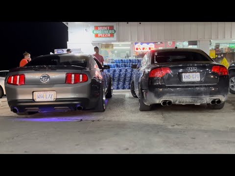 Insane Audi S4 and Mustang Gt