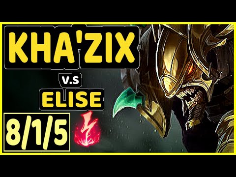 SELFMADE (KHA'ZIX) vs ELISE - 8/1/5 KDA JUNGLE CHALLENGER GAMEPLAY - EUW