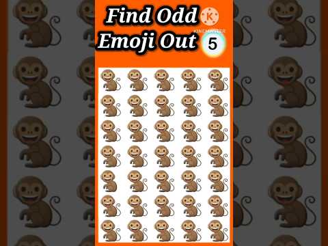 Can You Spot The Odd One Out 🕵️‍♂️ Emoji Puzzle Challenge #4 | Test Your Brain Power 🧩||#shorts