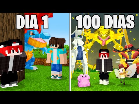SOBREVIVI 100 DIAS NO MINECRAFT COBBLEMON Z-A