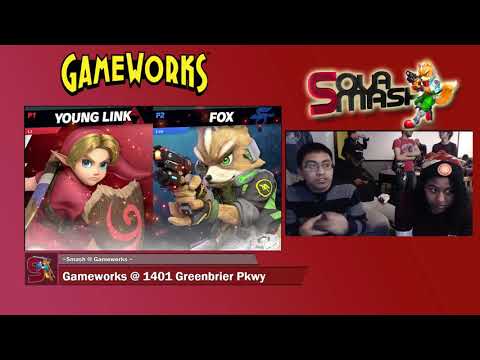 Smash Ultimate # 4 @ Gameworks: DoP | Ljskatergirl (Link, Young Link) vs Len (Fox) 6