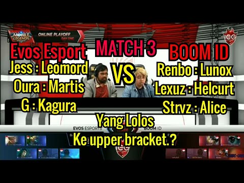 EVOS ESPORT VS BOOM ID - IEG 2019 MATCH 3 Evos Salah Kick Emperor Dan Marsha?