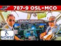 Norse Atlantic Boeing 787 9 Cockpit Oslo To Orlando