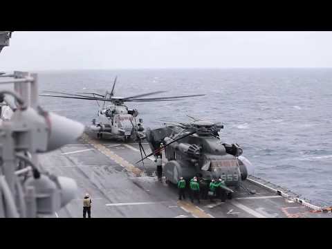 USS Kearsarge (LHD 3) Aircraft Prepared for Flight Operations