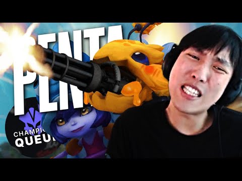 PENTAKILL with CRIT KOGMAW LULU ft Josedeodo, Lourlo | Doublelift Champions Queue