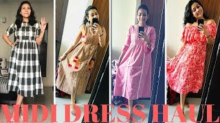 MyntraSummerMidiDressHaulSummerDresses-Part1