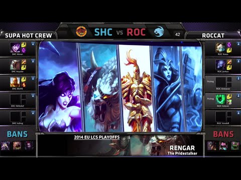 SUPA HOT CREW vs ROCCAT | Game 3 Quarter Finals S4 EU LCS Summer 2014 Playoffs |  Worlds Regionals