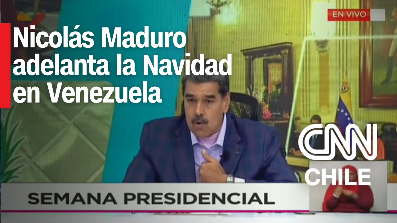 Nicolás Maduro adelanta la Navidad en Venezuela para el 1 de octubre
