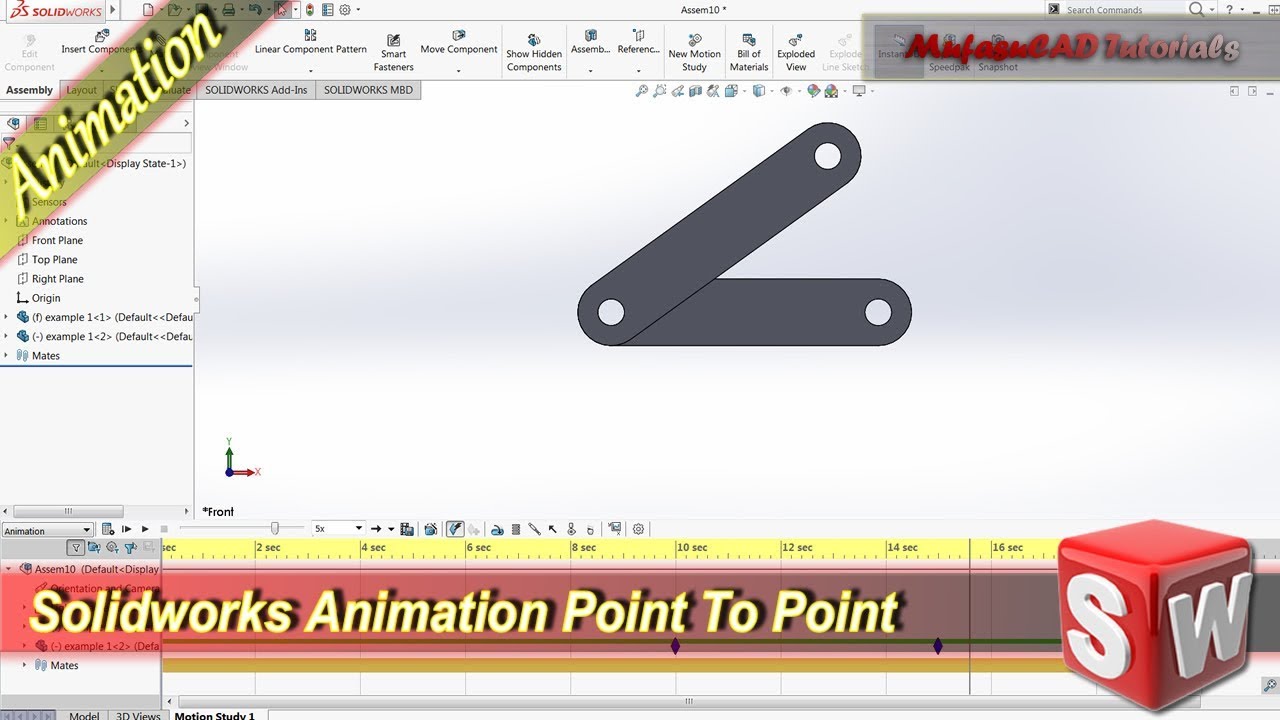 Solidworks Basic Animation Tutorial Point To Point