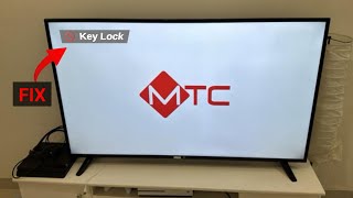 Unlock Key Lock on MTC TV Without Remote Control | MTC TV Service Menu