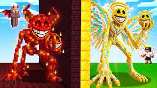 Angle vs Demon Build Battle in Minecraft..