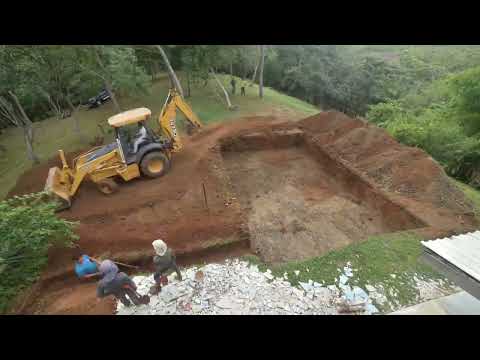 Hilltop Infinity Edge Pool Construction @ Canafistula, Tamarindo, Costa Rica