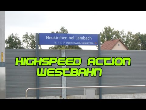 Highspeed action: Neukirchen bei Lambach mit Sonderzug (Westbahn/ÖBB)