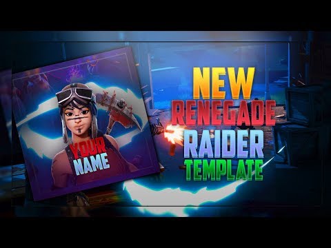 new renegade raider profile picture template fortnite - fortnite youtube profile picture template