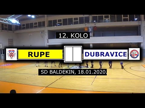 ŽMNL- 12. KOLO: RUPE - DUBRAVICE, 18.01.2020.