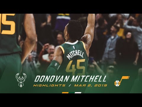 Donovan Mitchell scores a career-high 46 points against the Bucks