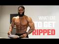 What I Eat To Get RIPPED 5 Weeks Out