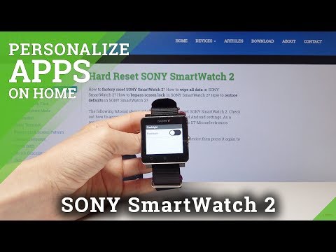 How to Personalize Apps on Home Screen in Sony SmartWatch 2