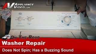 Whirlpool, Kenmore, Roper washer repair - not spinning , buzzing noise - RAX7245KQO