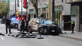 Vancouver Police Involved Accident Smithe St