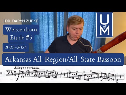 Arkansas All-Region/All-State, Bassoon, 2023-2024, Weissenborn #5 (Allegro furioso) - ASBOA