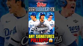 Topps 2025 World Series Champions Los Angeles Dodgers 15-Card Team Set Opening #topps #dodgers #hit