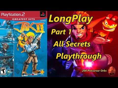 Jak 2 - Longplay All Secrets (Part 1 of 2) 200 Precursor Orbs Full Game Walkthrough (No Commentary)