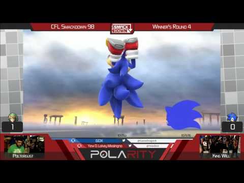 CFL Smackdown 98 WiiU - Poltergust (Yoshi, Link) vs KingWill (Sonic) - Winners R4