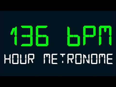 136 BPM (Beats Per Minute) Hour Metronome