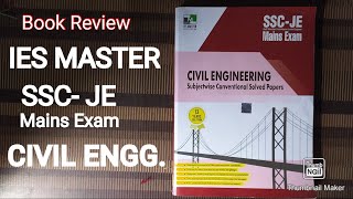 IES Master - SSC JE Mains Exam Civil Engineering Book Review | Best book For SSC JE Mains |