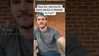 How I Fix Lower Back Muscle Spasms FAST