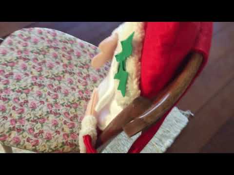 Aprenda está linda Capa de cadeira de Natal