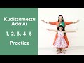 Bharatanatyam Basics Kudittamettu Adavu 1 2 3 4 5 Practice Episode 22