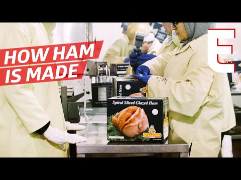 Watch Hundreds of Honey Glazed Hams Being Made — The...
