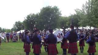 preview picture of video 'Ogden Legion Pipe Band Maxville 2013'