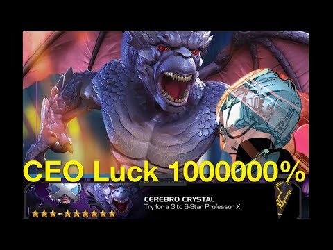 CEO Luck 1000000% on Professor X Cavalier Crystals!