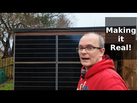 Making a Solar Shed:  - Solar Fence / Shed / Battery Project Part 3