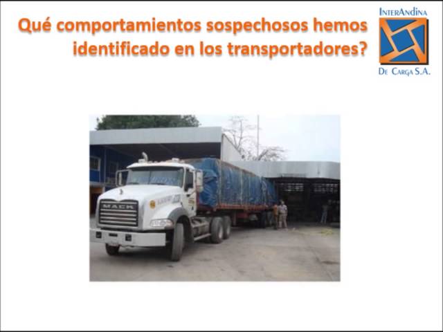 COMPORTAMIENTOS SOSPECHOSOS EN TRANSPORTADORES 