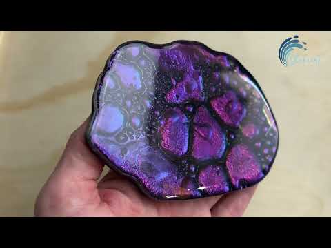 380. Sheleeart Fluid Artist - Using my Stuck Up Pigs Extreme HyperShift Chrome Chameleon Pigments