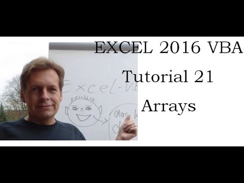 Excel Vba Tutorial 21 Arrays