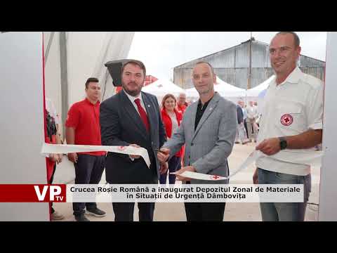 Crucea Roșie Română a inaugurat Depozitul Zonal de Materiale în Situații de Urgență Dâmbovița