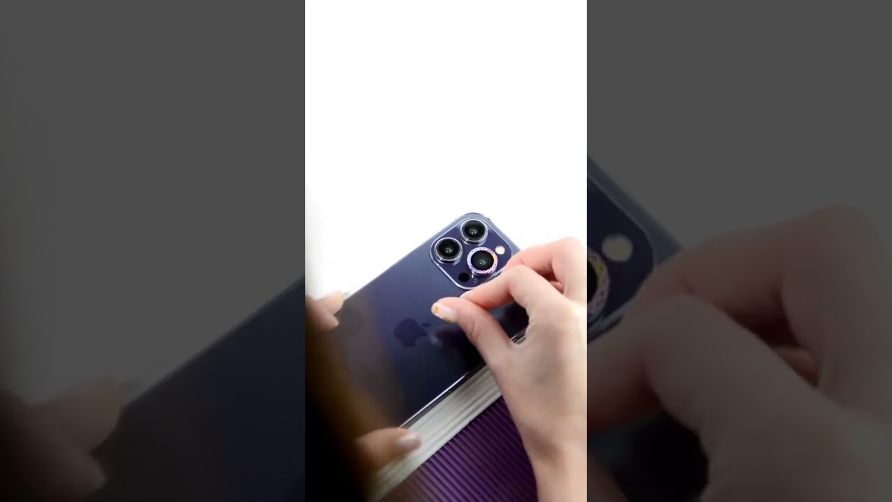 Защитное стекло Metal Shine на камеру (в упак.) для Apple iPhone 14 (6.1") / 14 Plus (6.7")