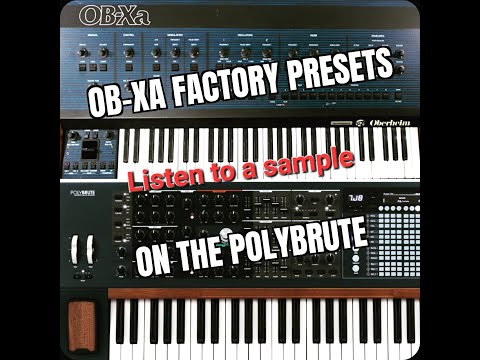 OB-Xa Factory Presets on the PolyBrute