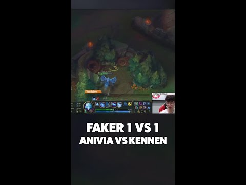 Wait.. WHAT!? FAKER 1 VS 1 ANIVIA KENNEN